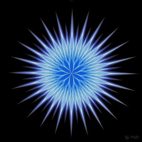 Blue Moravian star